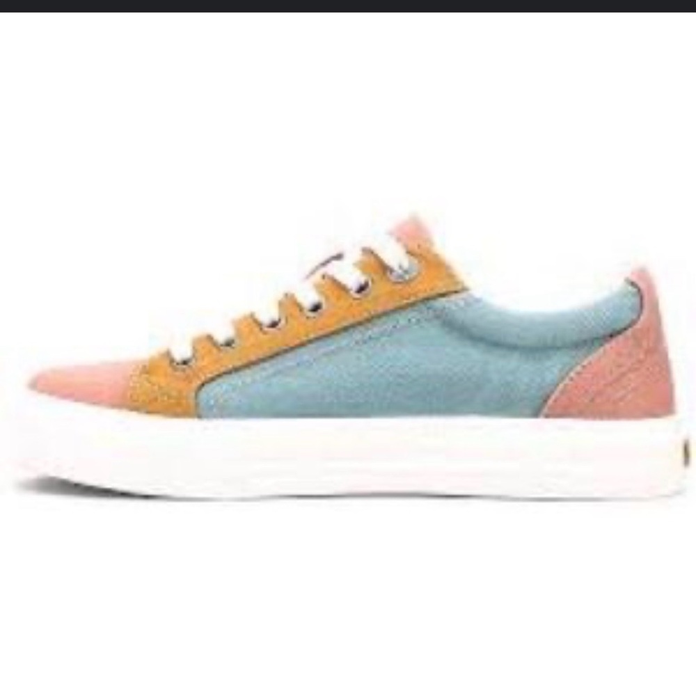 Taos Footwear Kids Sneakers in Pink, Blue, and Orange